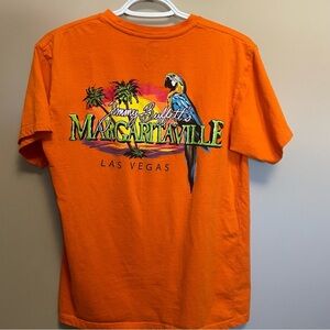Jimmy Buffett Margaritaville Las Vegas Orange Parrot Tee Men’s Medium